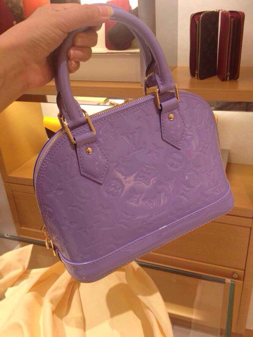 Authentic Louis Vuitton Charming Alma BB Bag M90103 Lilas